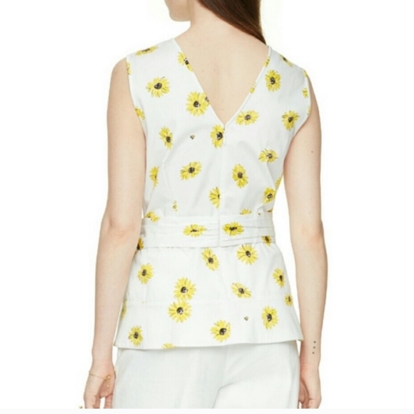 Kate Spade daisy dot bow peplum top - Picture 11 of 11